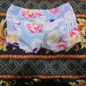 Fleo Floral Shorts - Blue and Pink
